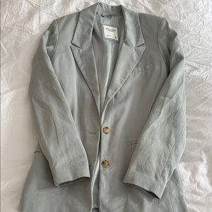 Abercrombie & Fitch sage green blazer - EUC